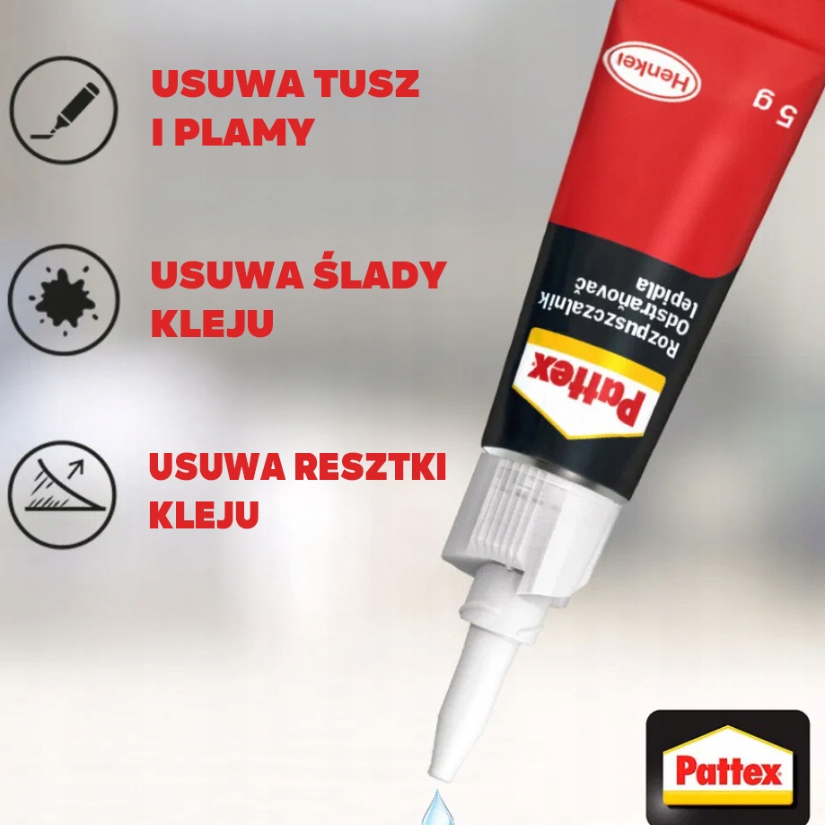 Rozpuszczalnik Do Kleju Pattex S.O.S. Super Glue Remover Zmywacz 5 g
