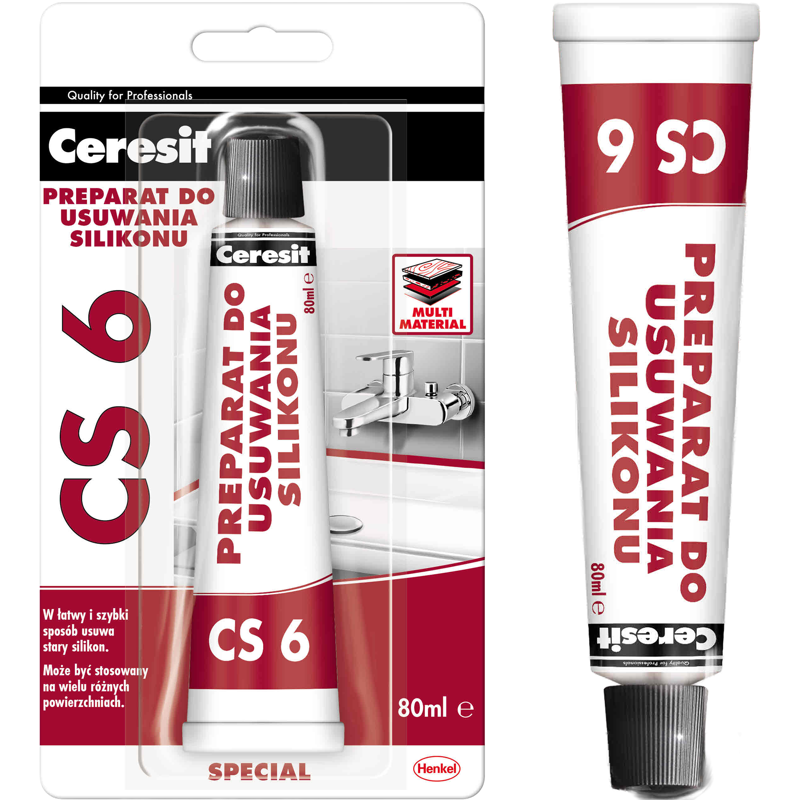 Środek Do Usuwania Silikonu Ceresit CS6 Preparat Zmywacz Silikonów 80ml