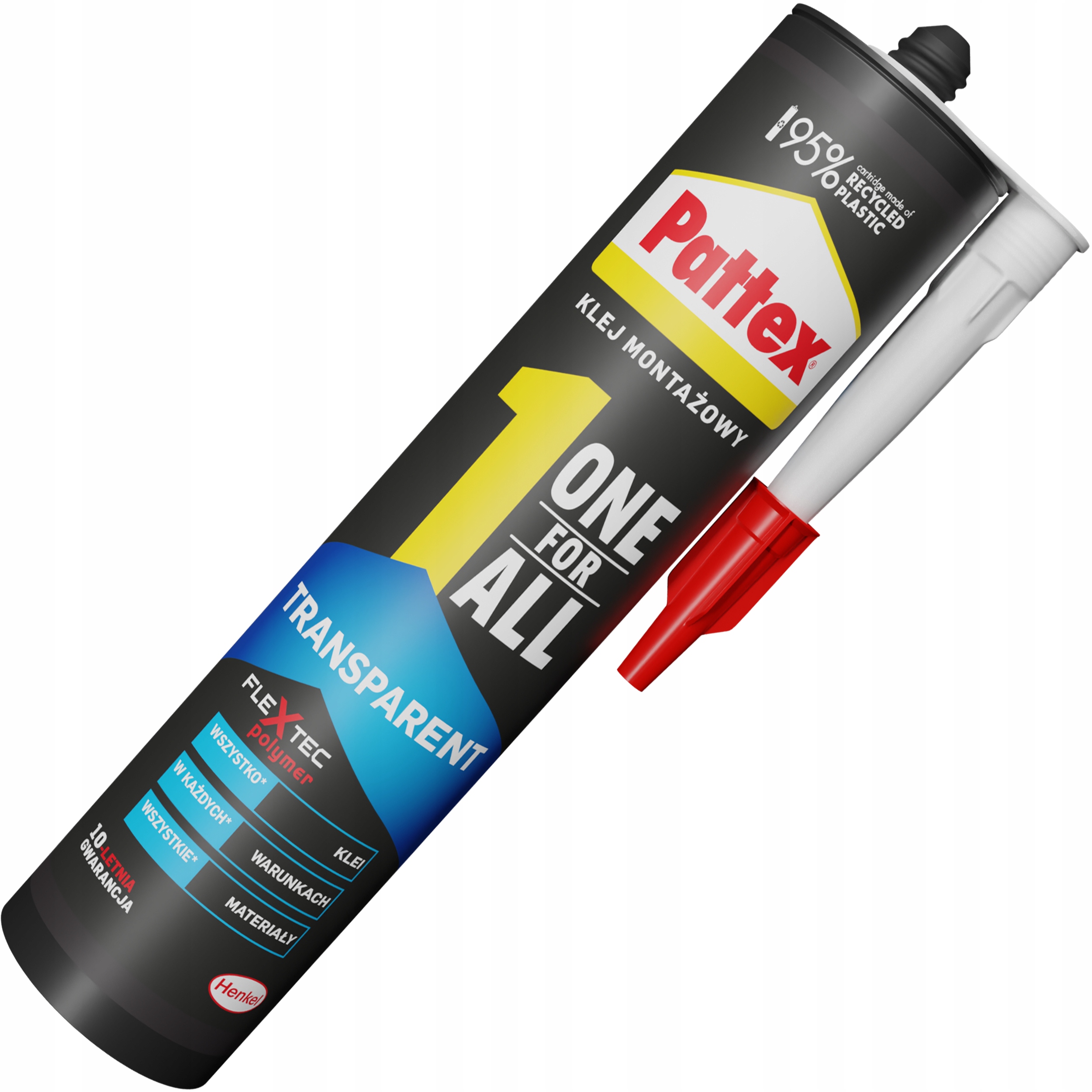 Klej Montażowy Uniwersalny Pattex One4All Bezbarwny Wodoodporny Mocny 290ml