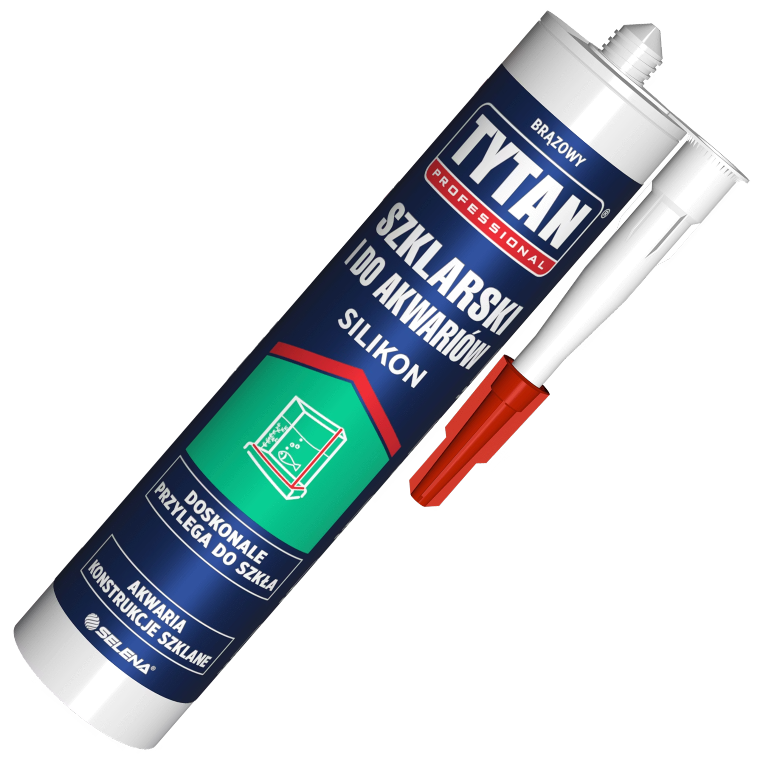 Silikon Szklarski Tytan Professional Uszczelniacz Akwariowy Brązowy 280ml