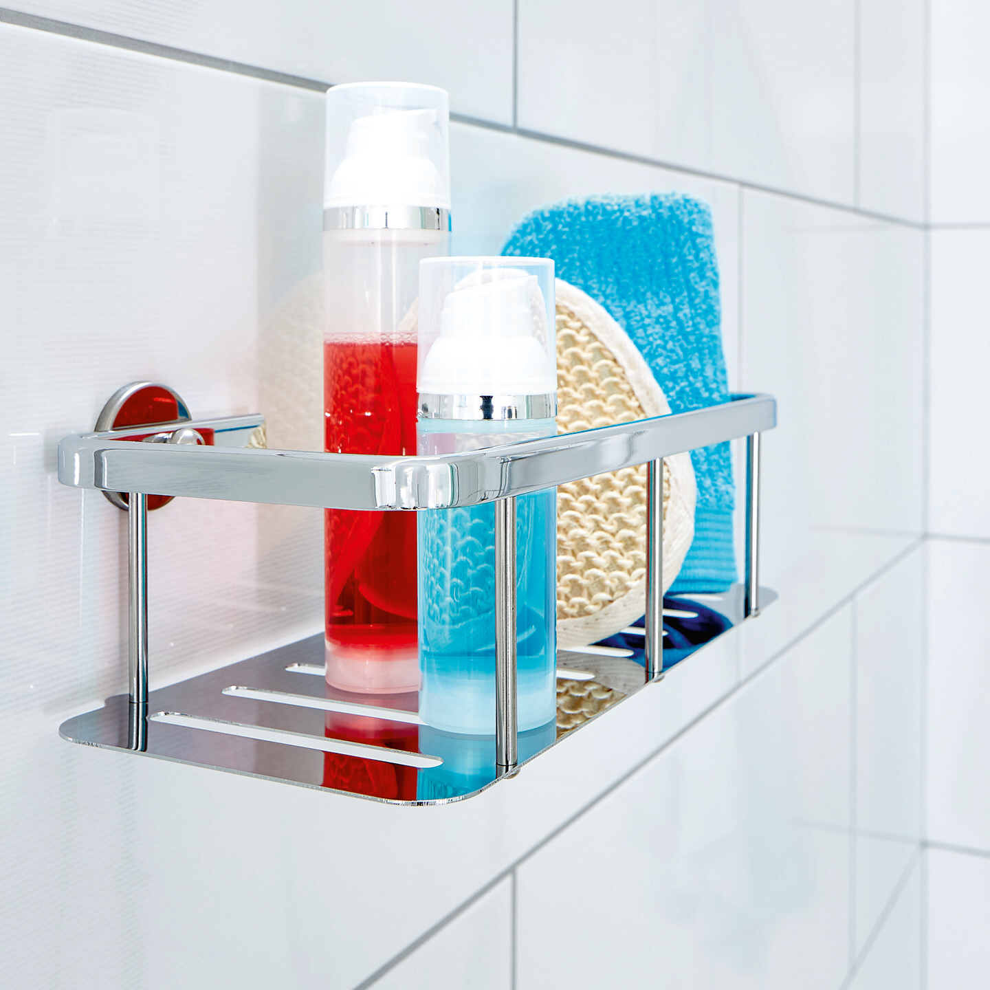 Półka Łazienkowa Samoprzylepna Wisząca Tesa ALUXX Koszyk Pod Prysznic