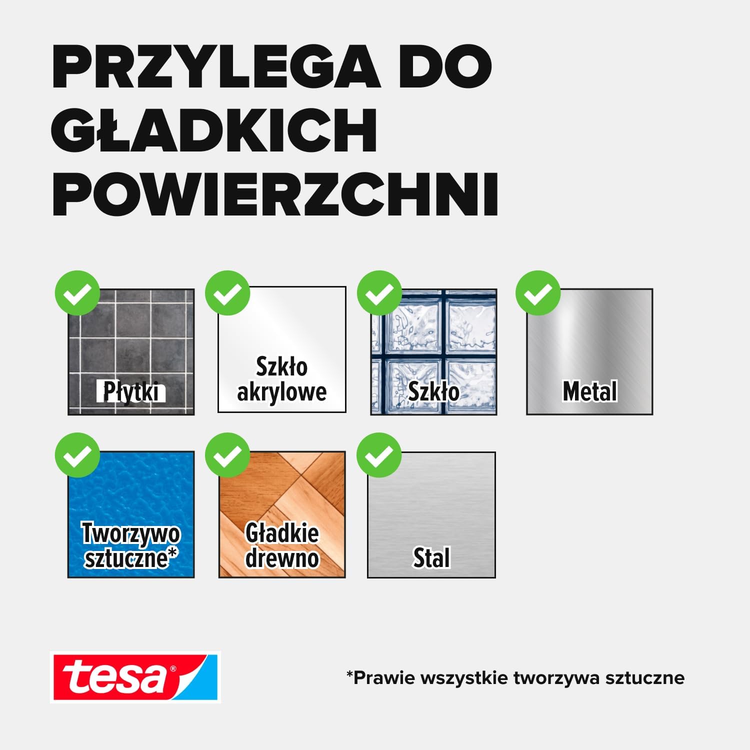 Plastry Klejące Montażowe Tesa Paski Samoprzylepne Do Dekoracji 1 kg 8 szt