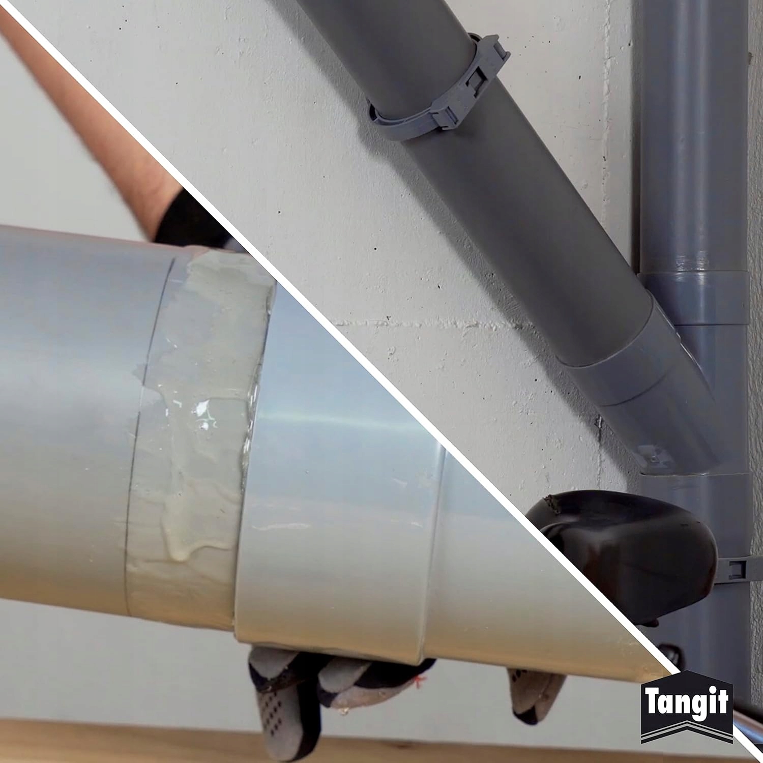 Klej Specjalistyczny Do Instalacji Rur PVC Tangit z Pędzelkiem 250 g