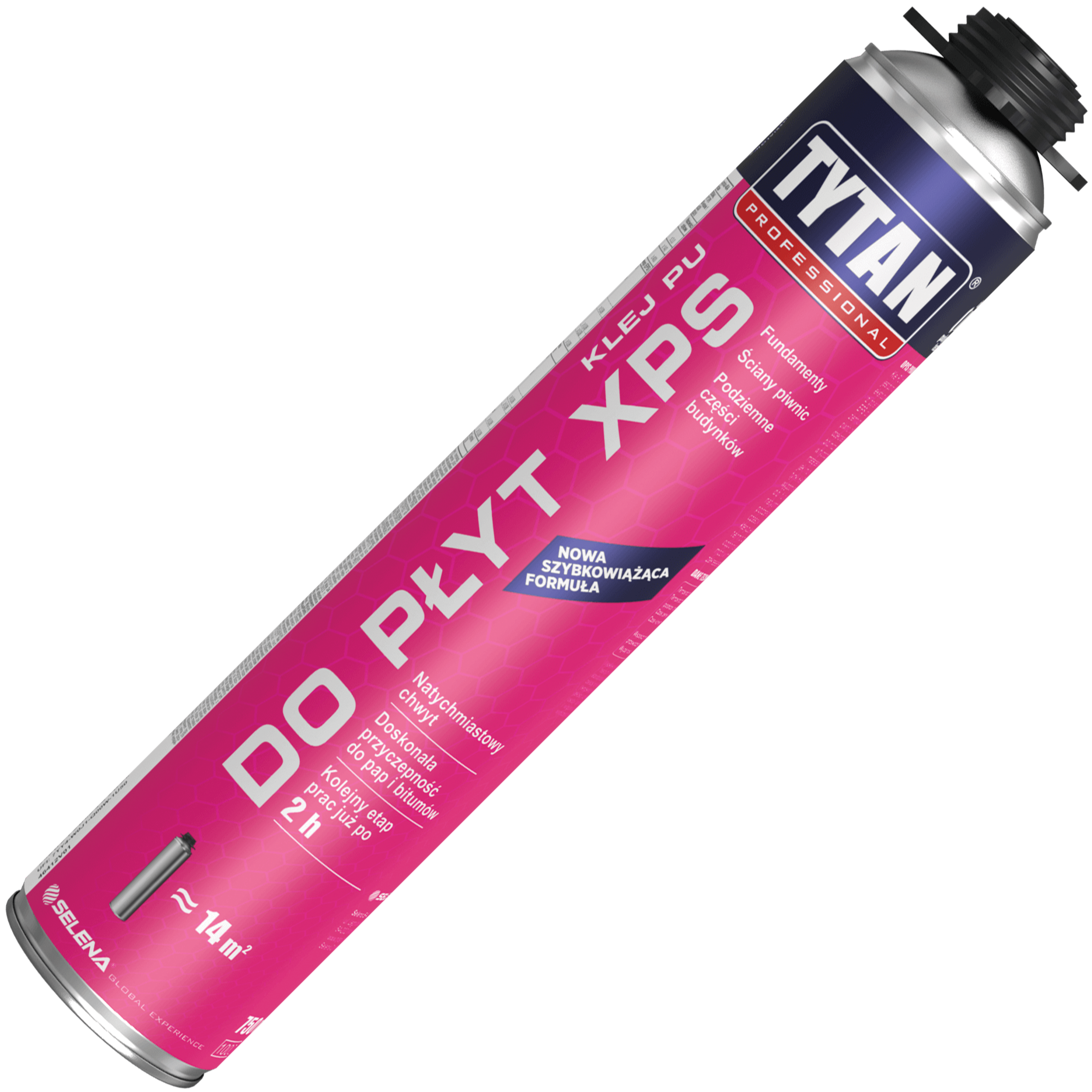 Pianoklej Do Styropianu Płyt XPS Tytan Klej Poliuretanowy PU Szary 750ml