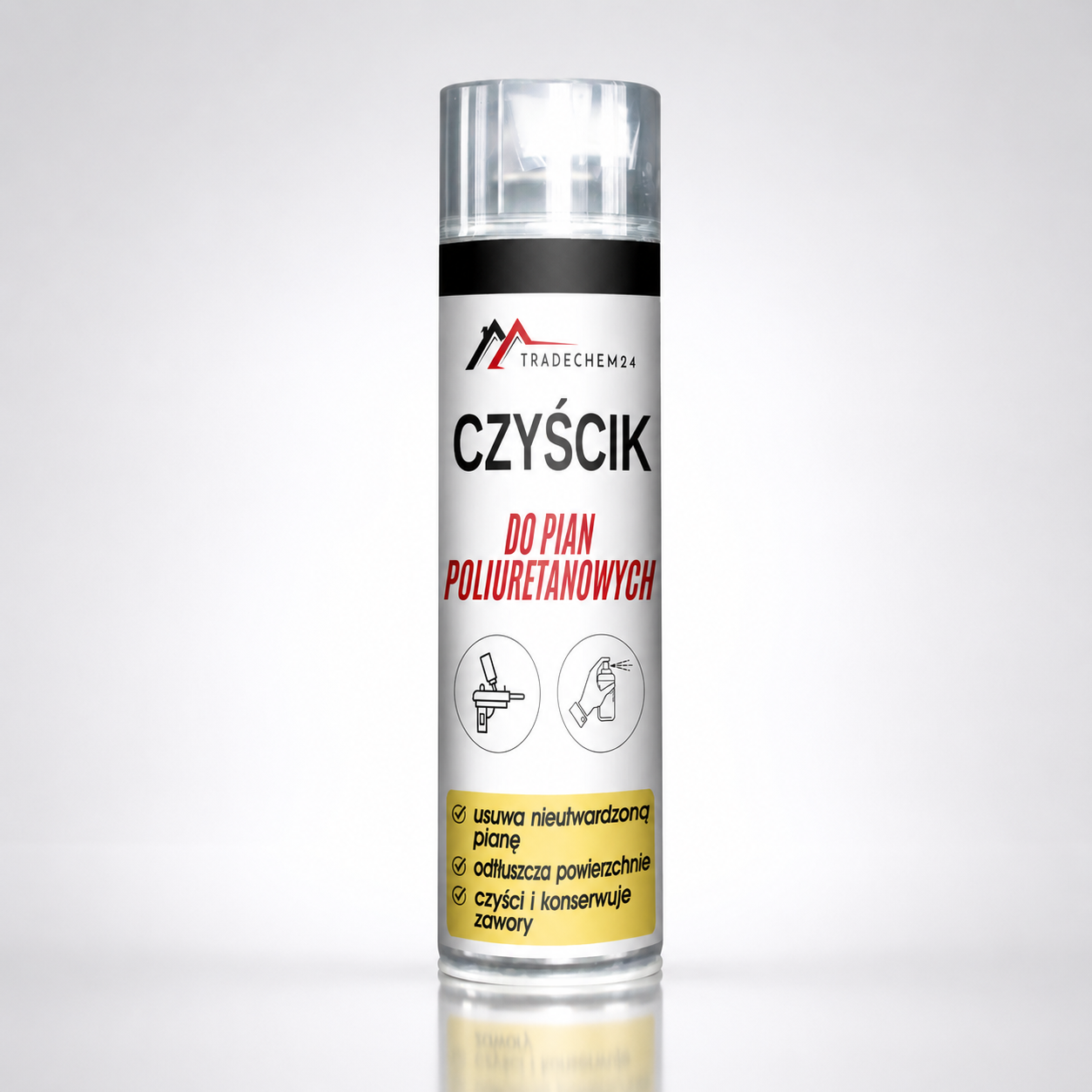 Zmywacz Do Poliuretanu Tradechem24 Czyścik Do Pianki Montażowej PU 500ml