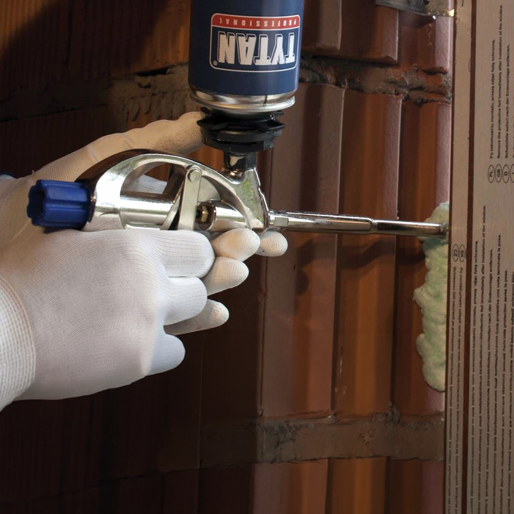 Pistolet Do Pianki Piany Montażowej Kleju Tytan Professional Metalowy