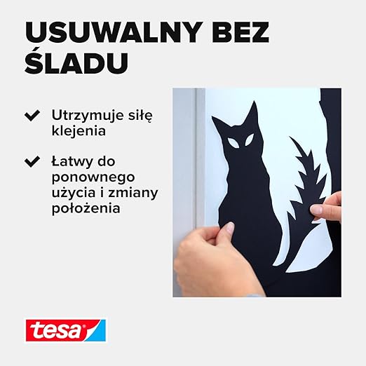 Płatki Klejące Samoprzylepne Montażowe Tesa Tack Do Ozdób Dekoracji 72 szt