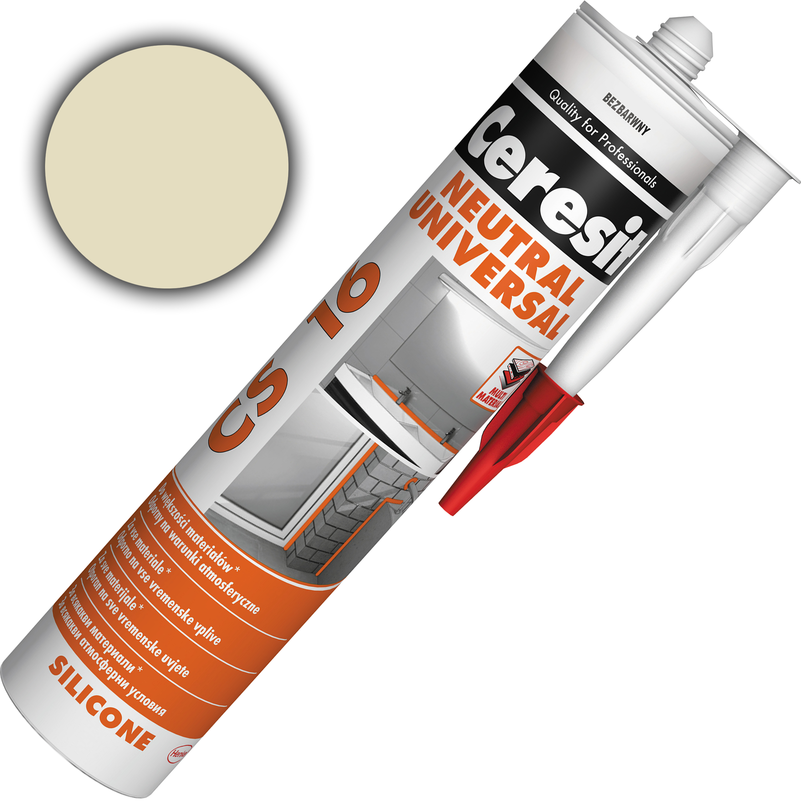 Silikon Neutralny Ceresit CS16 Uniwersalny Uszczelniacz Bezbarwny 280 ml