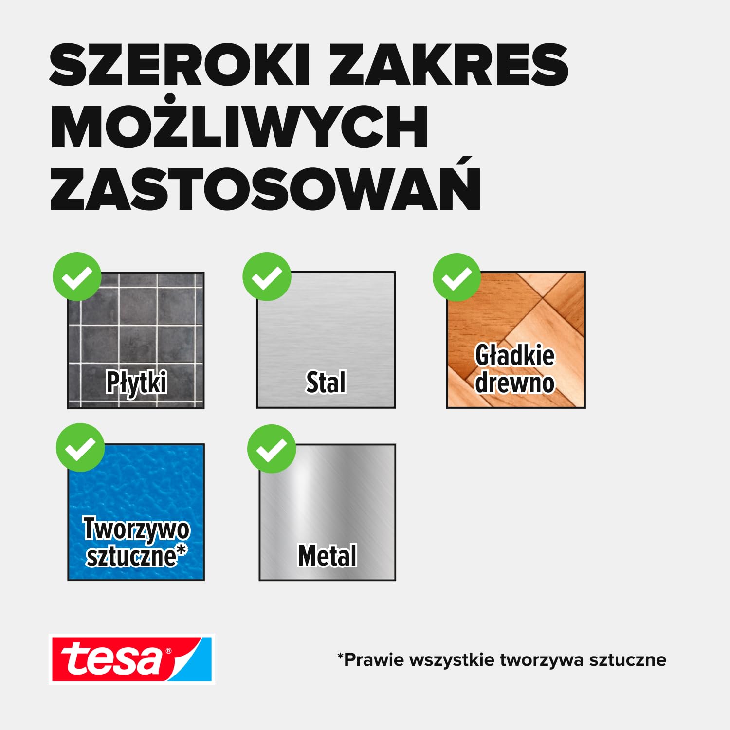 Rzep Montażowy Samoprzylepny Tesa Mocna Taśma Rzepowa 20 mm x 1 m Czarny