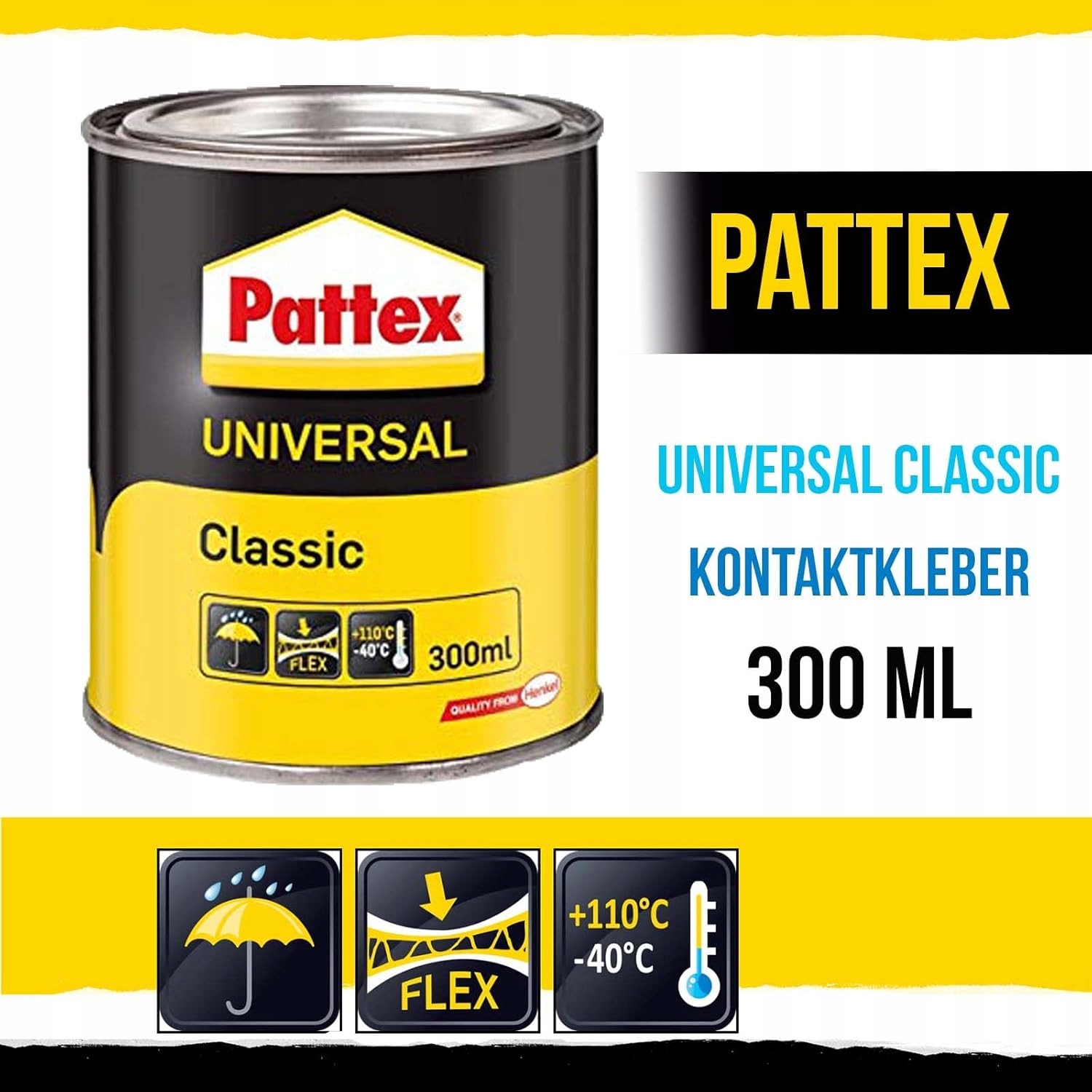 Klej Montażowy Kontaktowy Pattex Universal Classic Mocny Uniwersalny 300 ml