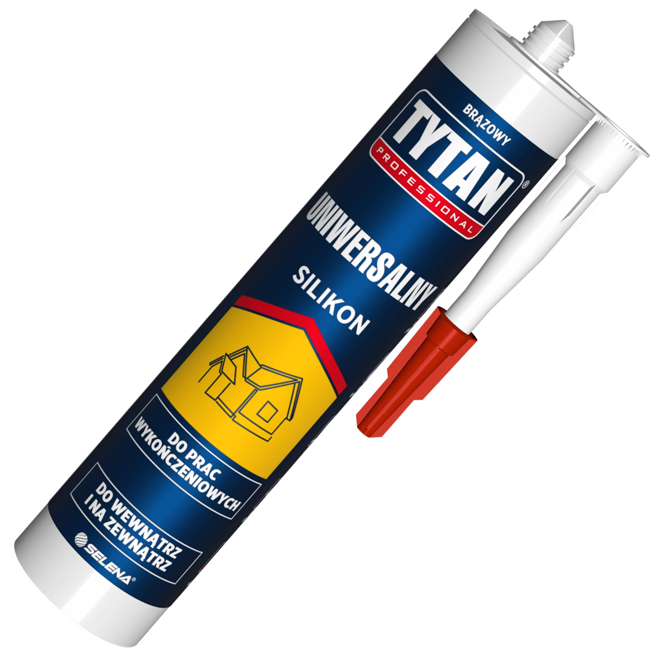 Silikon Budowlany Neutralny Tytan Uniwersalny Uszczelniacz Brązowy 280ml