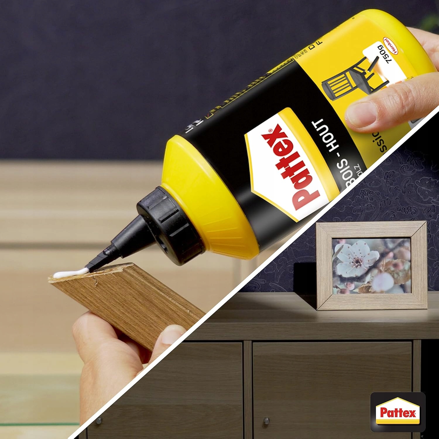 Klej Do Drewna Mebli Pattex Standard D2 Super Mocny Biały 250 ml