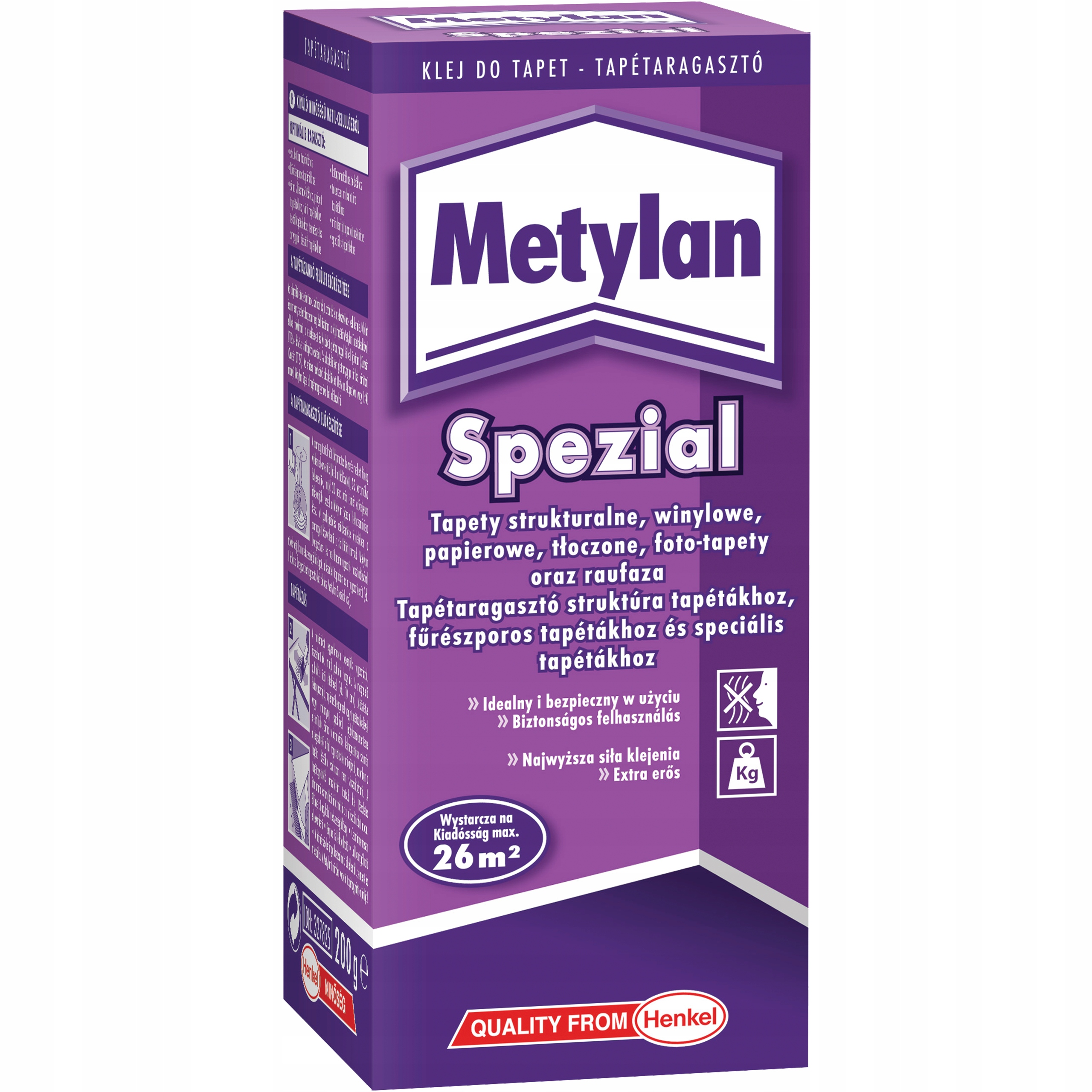 Klej Do Tapet Winylowych Strukturalnych Papierowych Metylan Spezial 200 g