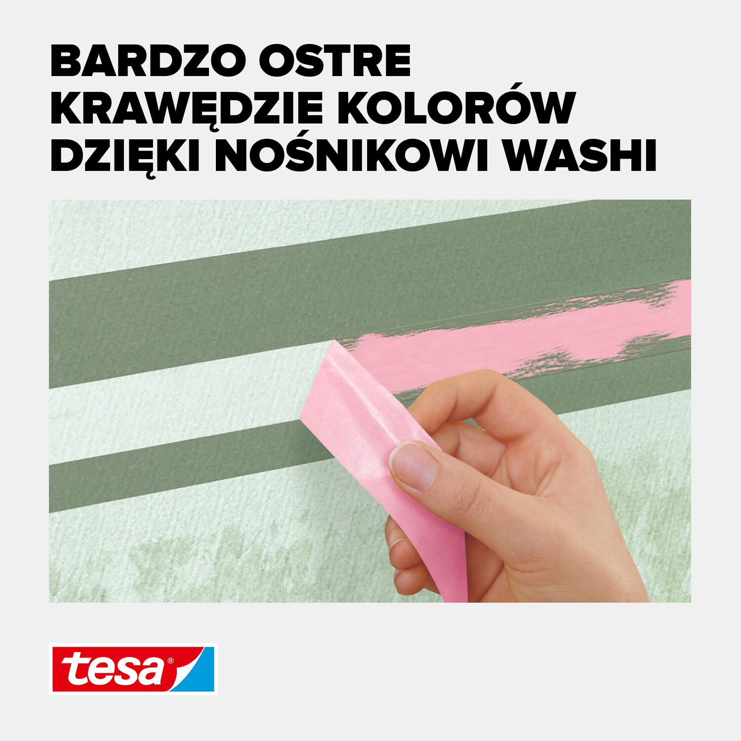 Taśma Malarska Papierowa Maskująca Tesa Sensitive 25 mm x 38 m Różowa