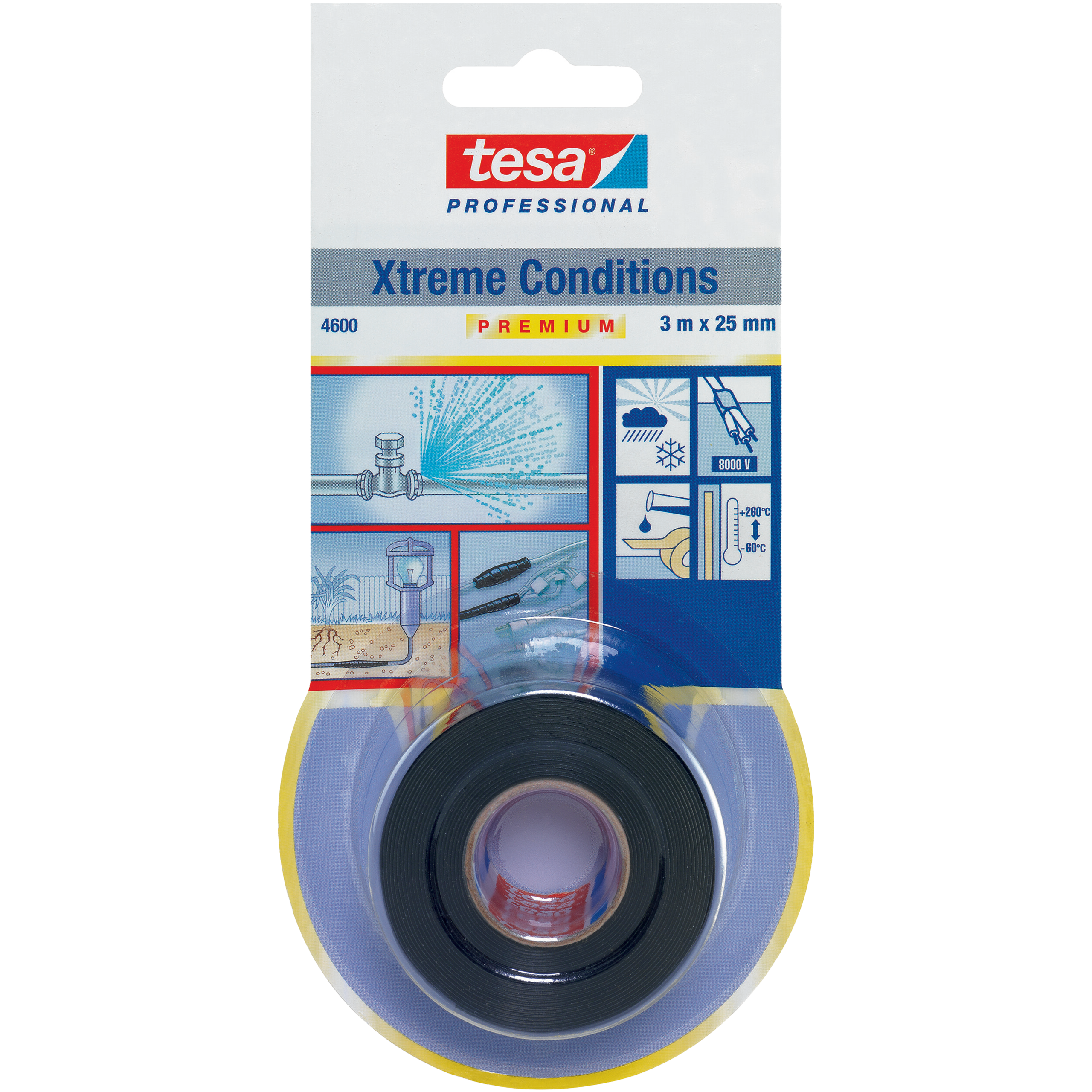 Taśma Uszczelniająca Samowulkanizująca Tesa Izolacyjna Naprawcza 25 mm x 3m