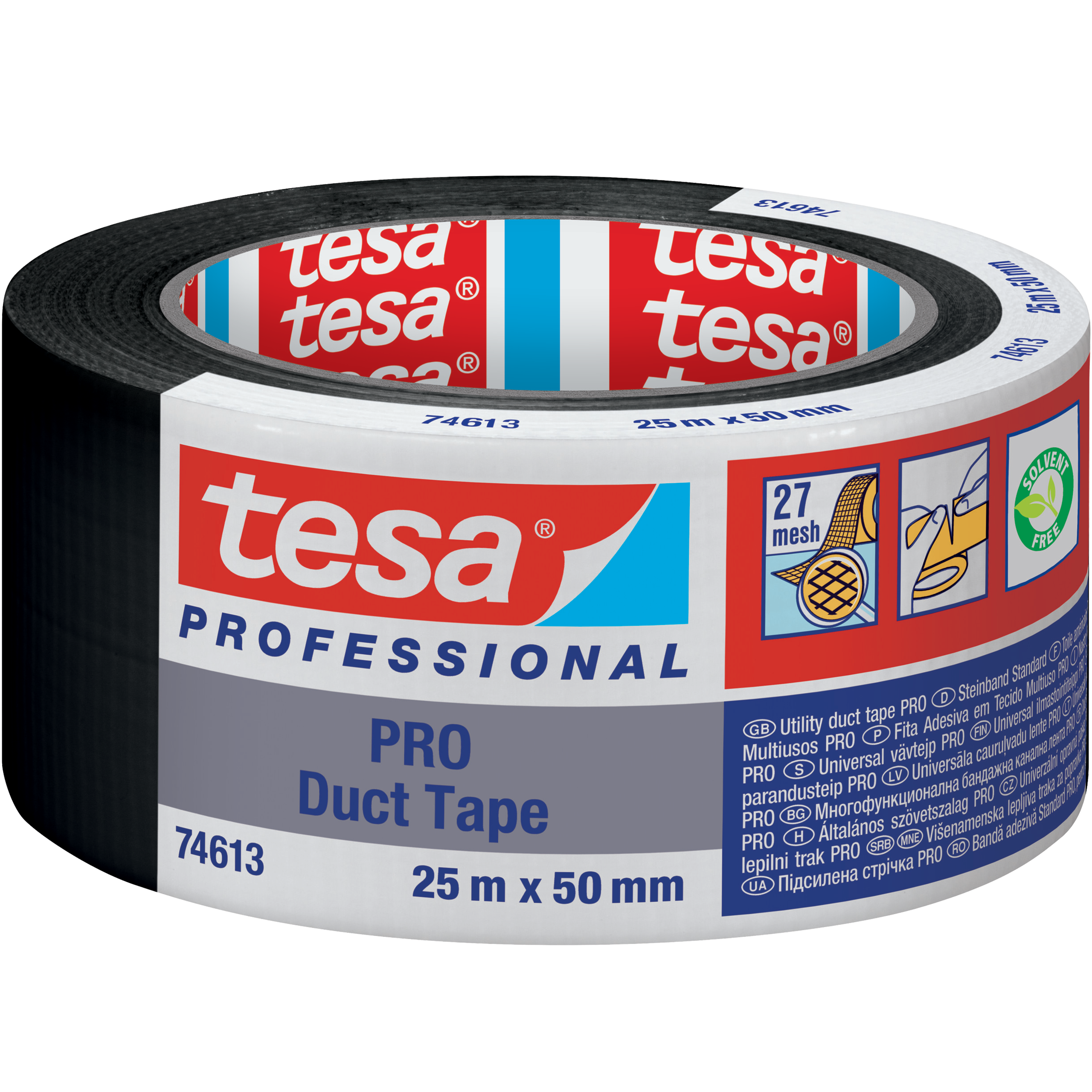 Taśma Naprawcza Duct Tape Tesa Mocna Uszczelniająca 25 mm x 50 m Czarna