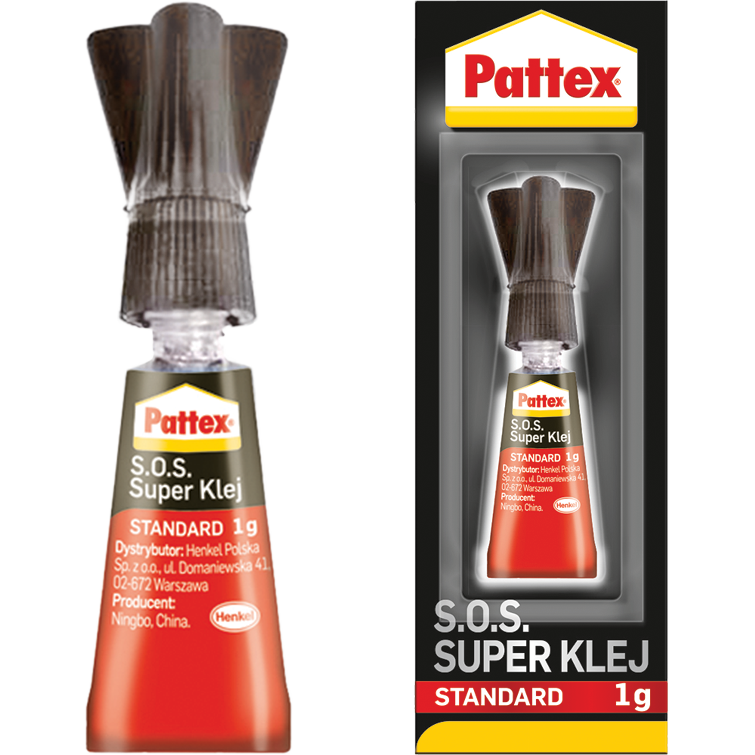 Klej Uniwersalny Pattex Standard Super Glue Błyskawiczny Ultra Mocny 1g