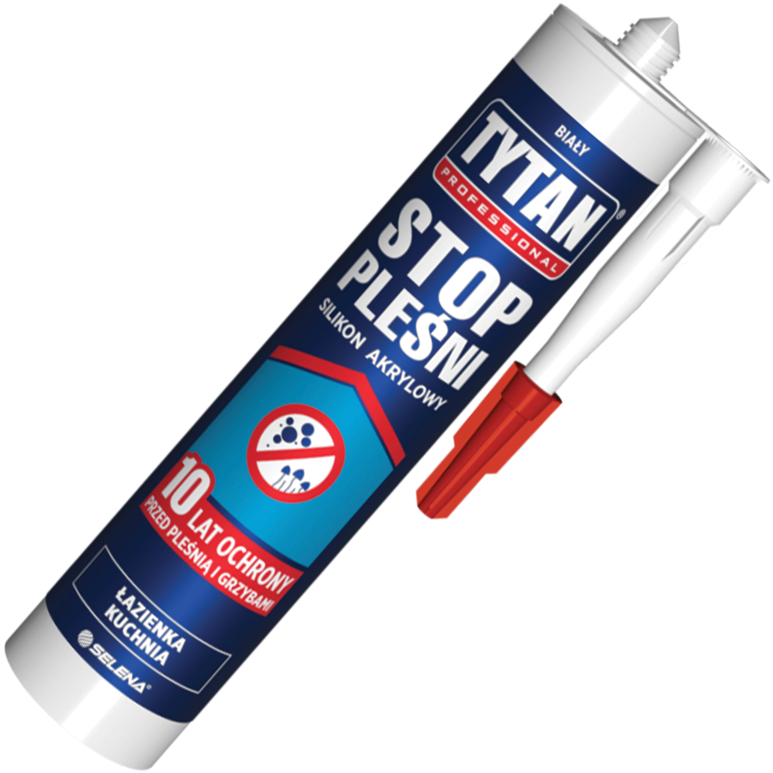 Silikon Akrylowy Tytan Stop Pleśni Uniwersalny Uszczelniacz Biały 280ml