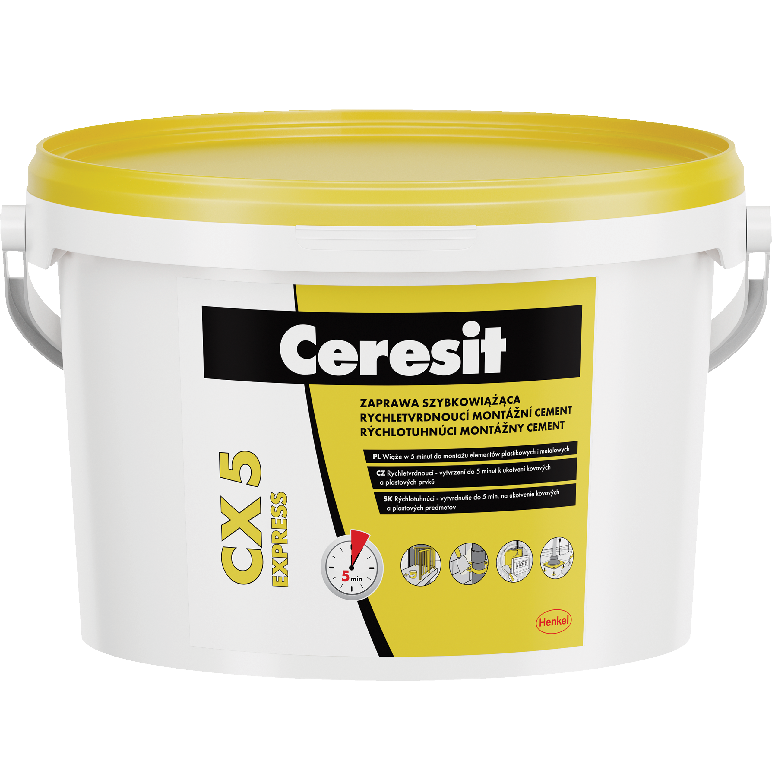 Zaprawa Cementowa Szybkowiążąca Ceresit CX5 Cement Montażowy Do Betonu 2 kg