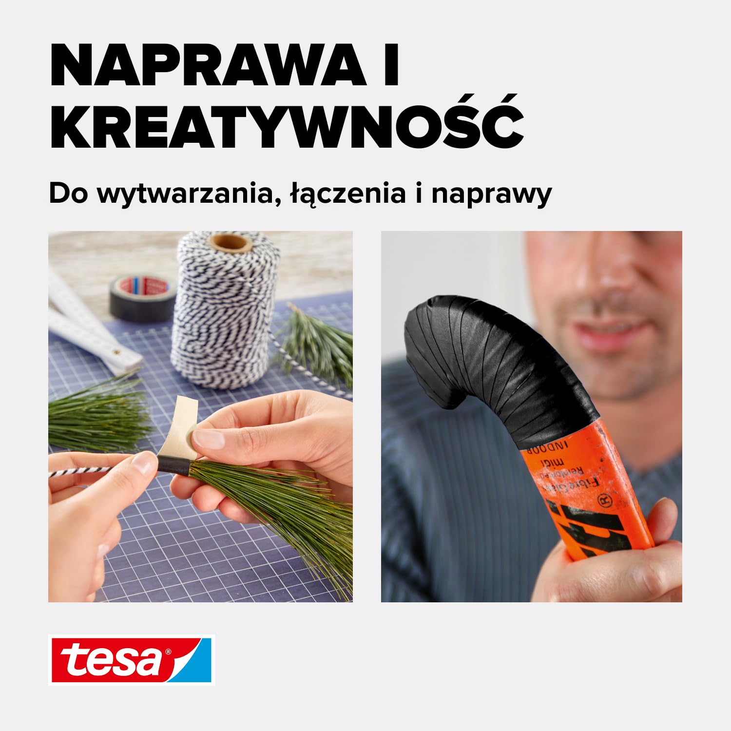 Taśma Naprawcza Samoprzylepna Tesa Uniwersalna Mocna 19 mm x 2,75 m Czarna