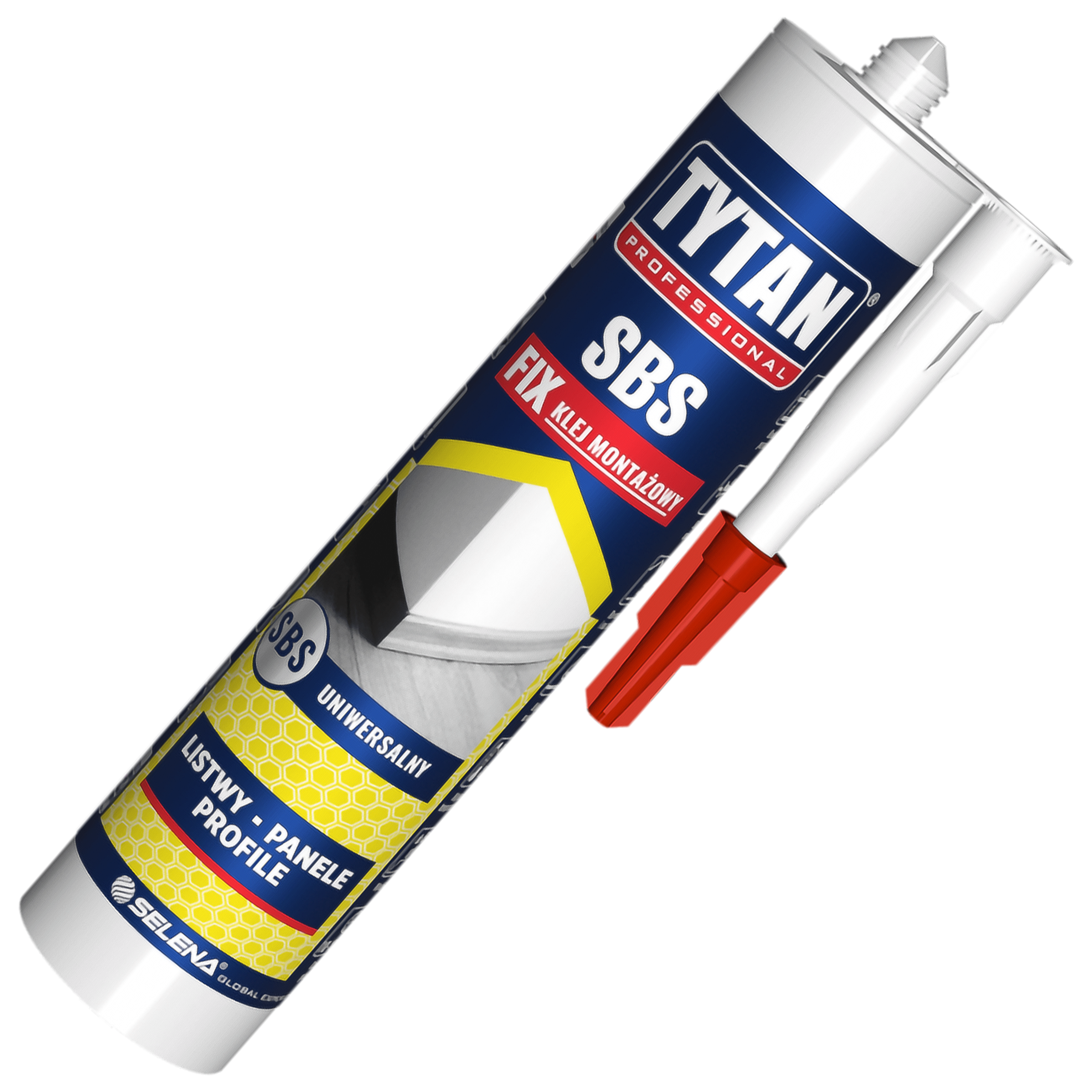 Klej Montażowy Uniwersalny Tytan Professional SBS FIX Mocny Żółty 290 ml