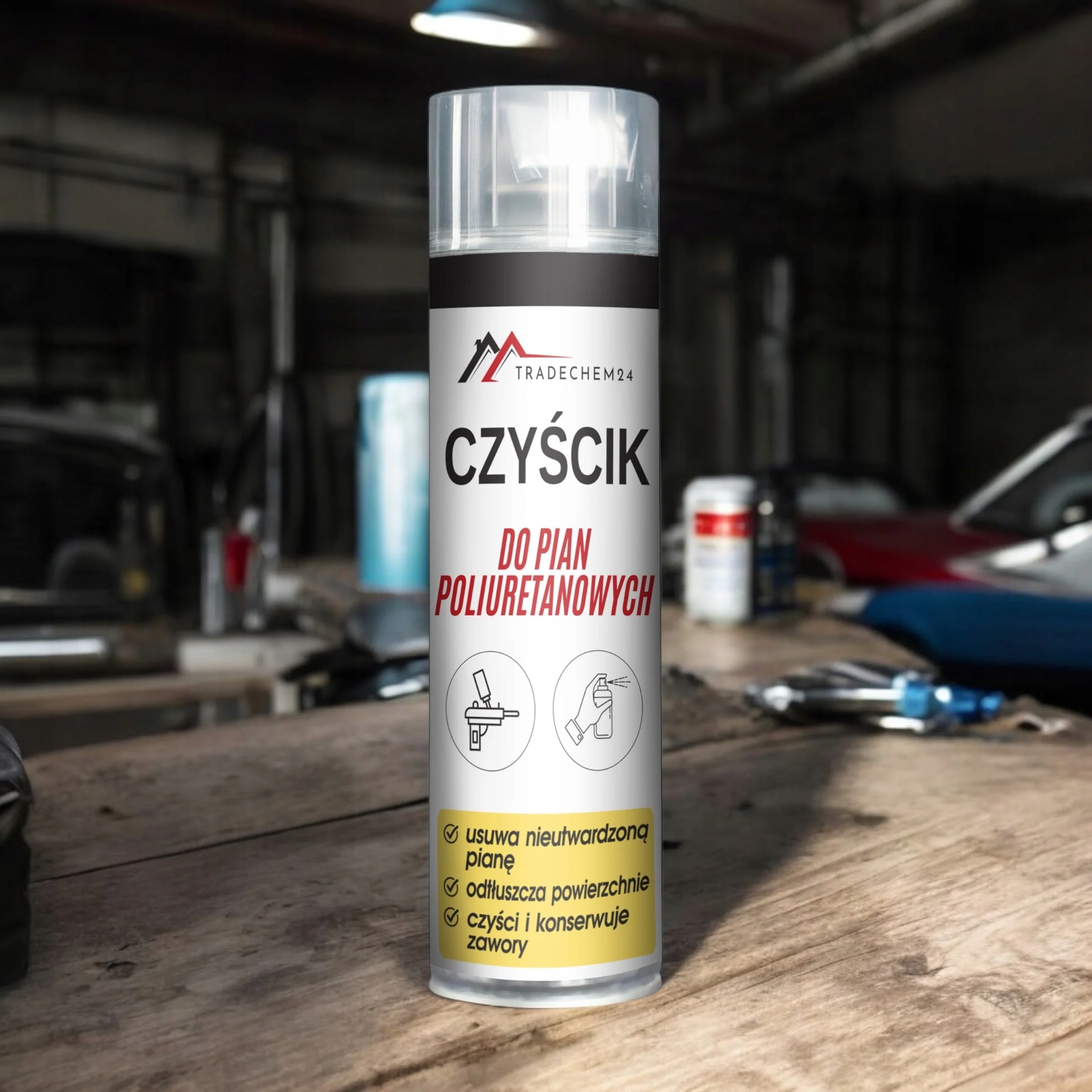 Zmywacz Do Poliuretanu Tradechem24 Czyścik Do Pianki Montażowej PU 500ml
