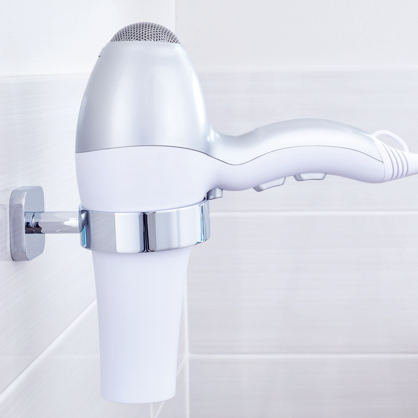 Uchwyt Na Suszarkę Do Włosów Samoprzylepny Wiszący Tesa ELEGAANT Metalowy