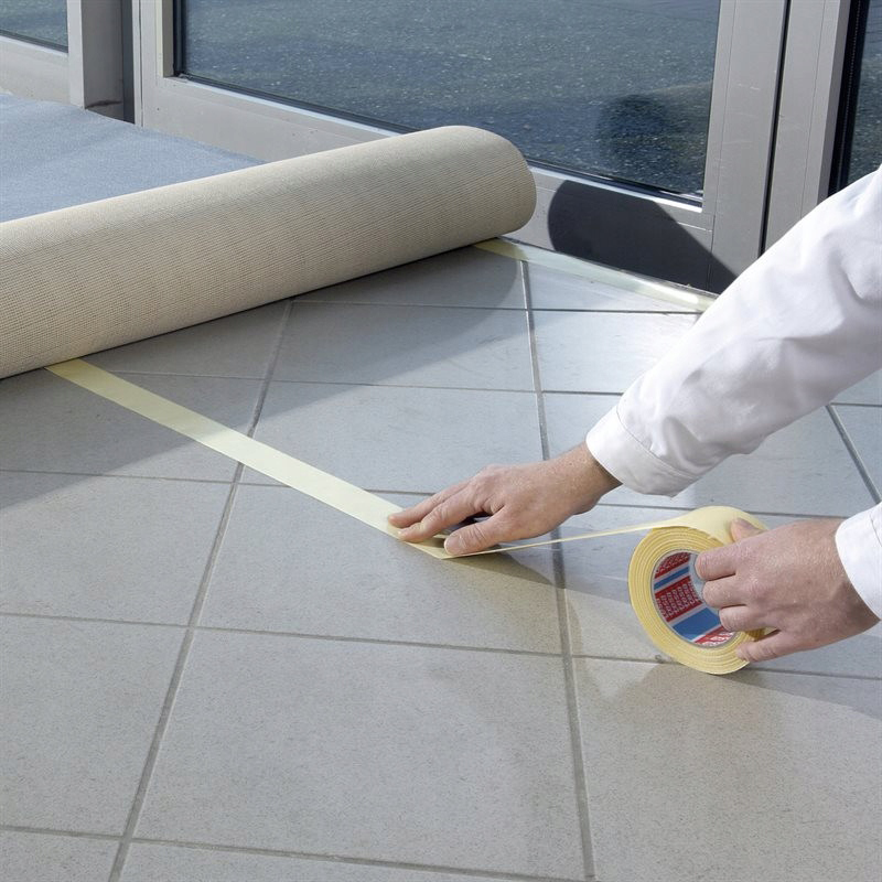 Dwustronna Taśma Montażowa Tesa Do Dywanów Wykładzin Tkaninowa 25m x 50mm