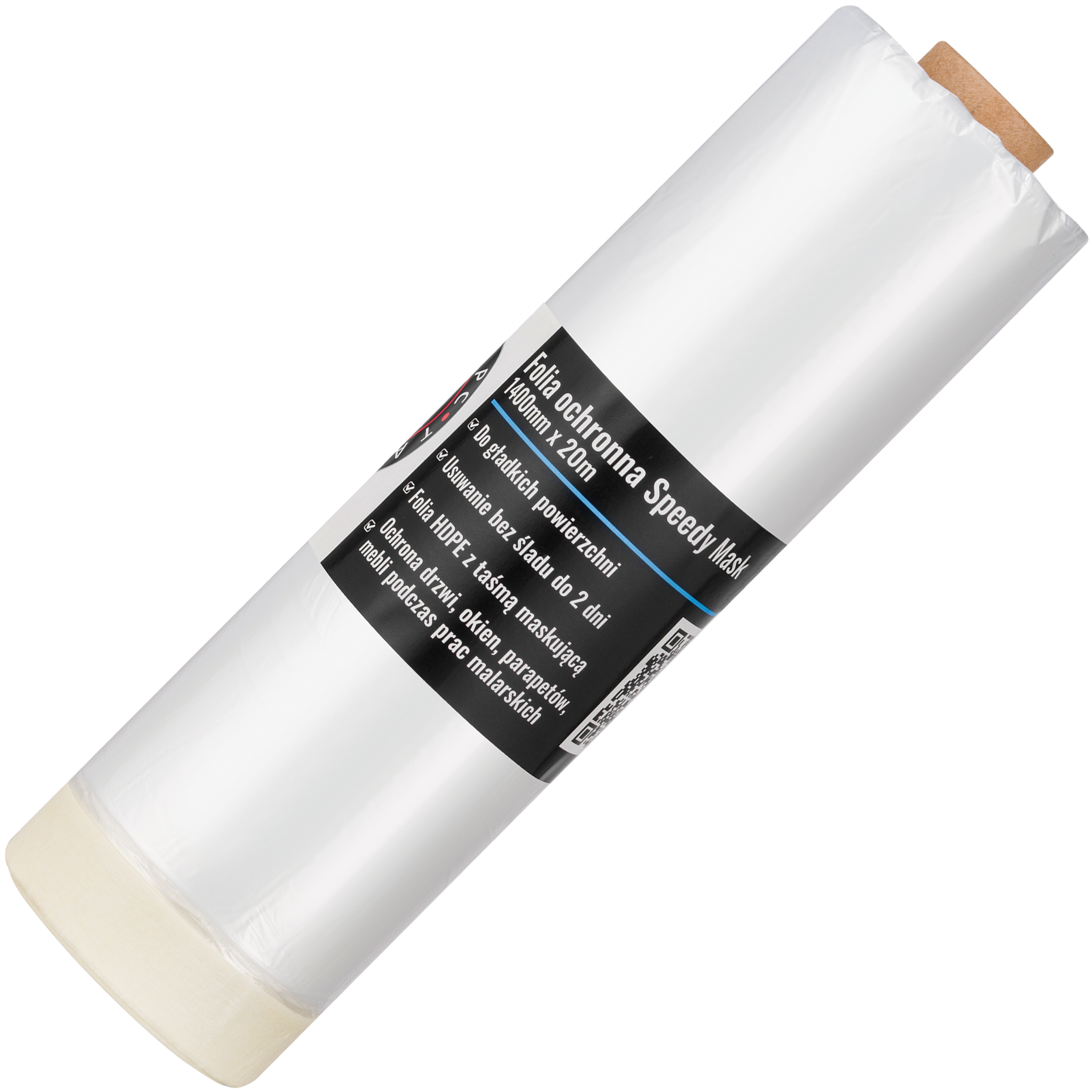 Folia Malarska Ochronna Z Taśmą 20 m x 1400 mm Antychlap Speedy Mask