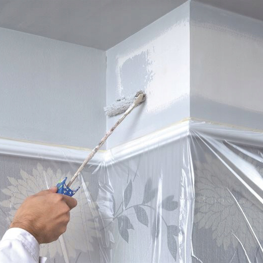 Folia Malarska Ochronna Z Taśmą Tesa Antychlap Speedy Mask 17 m x 2,6 m