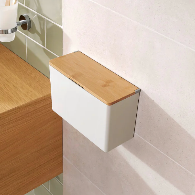 Koszyk Łazienkowy Samoprzylepny Tesa BABOO Organizer Do Łazienki Biały