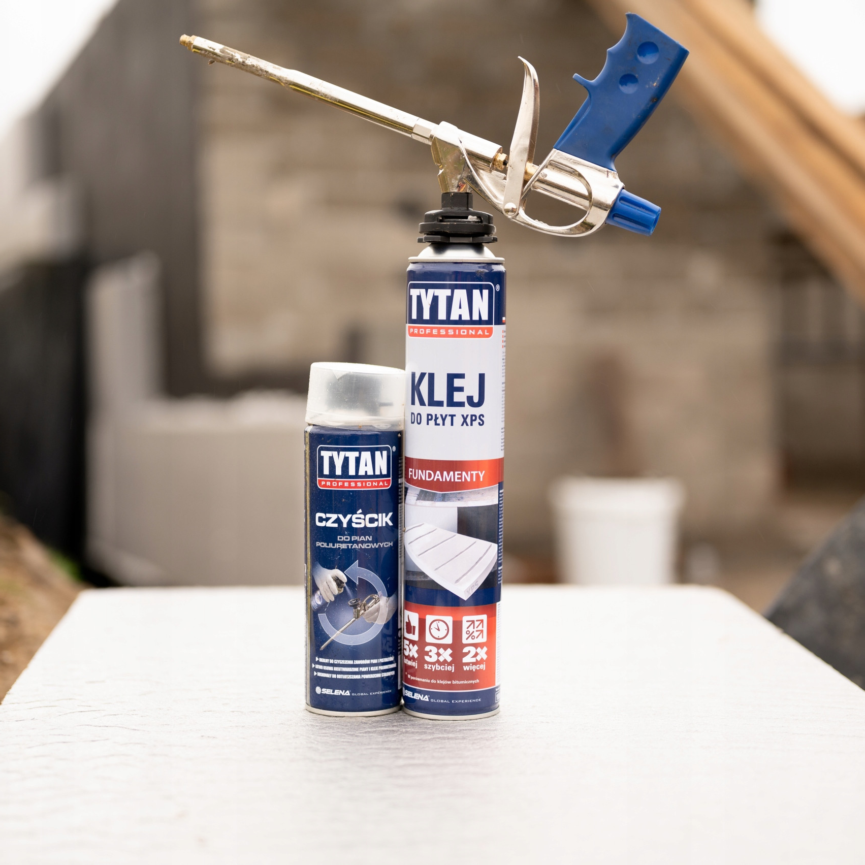 Pistolet Do Pianki Piany Montażowej Kleju Tytan Professional Metalowy