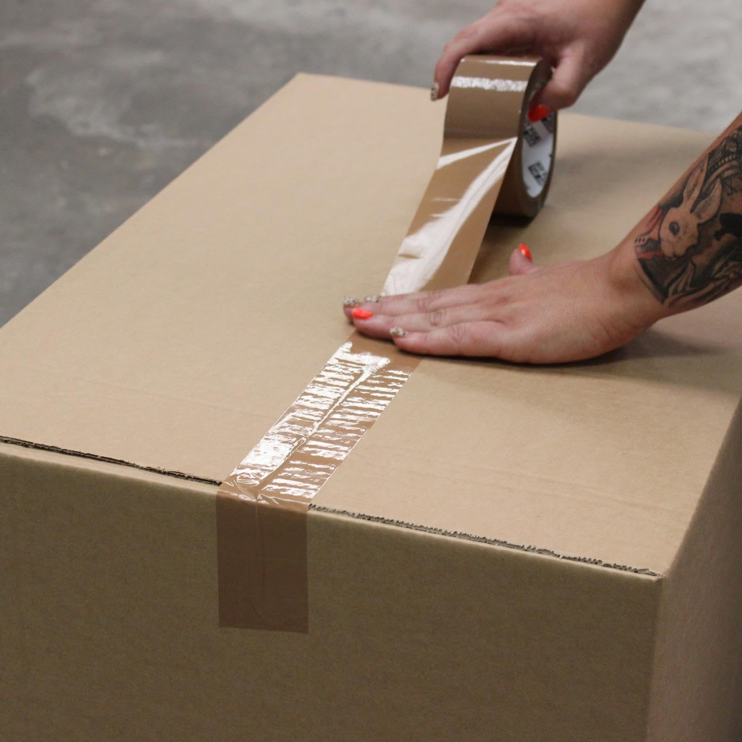 Taśma Klejąca Pakowa SMART Akrylowa 48 x 100y Mocna Brązowa Akryl