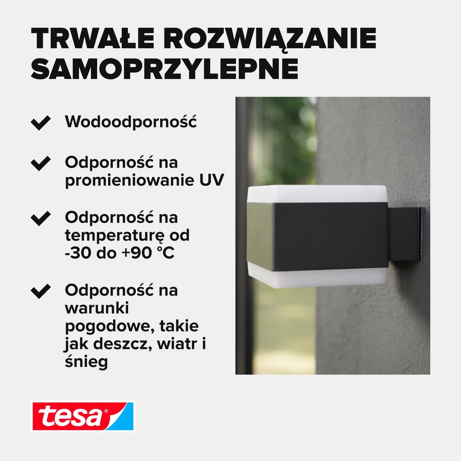 Rzep Montażowy Samoprzylepny Tesa Mocna Taśma Rzepowa 25 mm x 1 m Czarny
