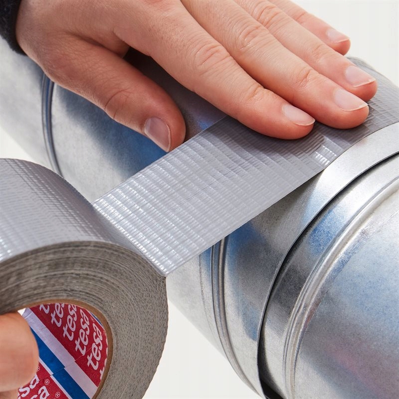 Taśma Naprawcza Duct Tape Tesa Mocna Uszczelniająca 25 mm x 50 m Czarna