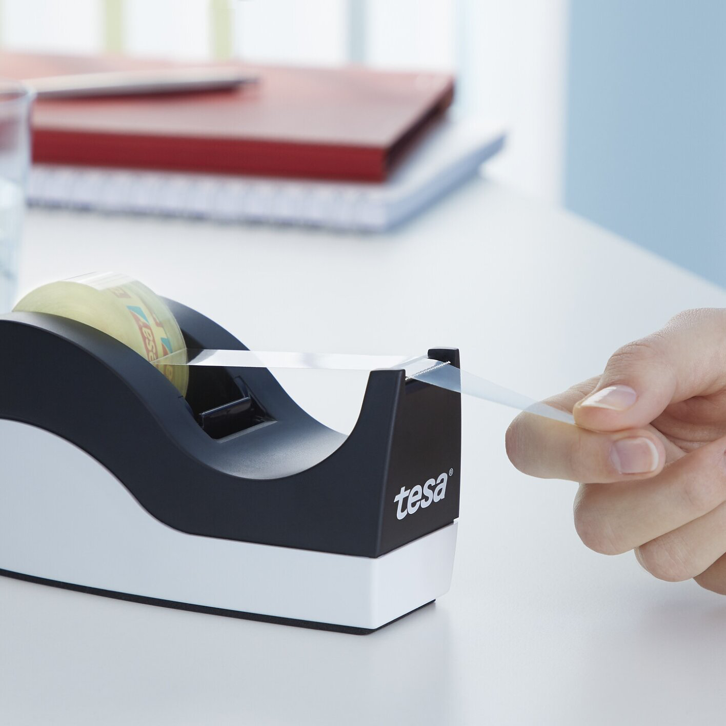 Dyspenser Podajnik Do Taśmy Biurowej Klejącej Tesa ORCA + Taśma Klejąca