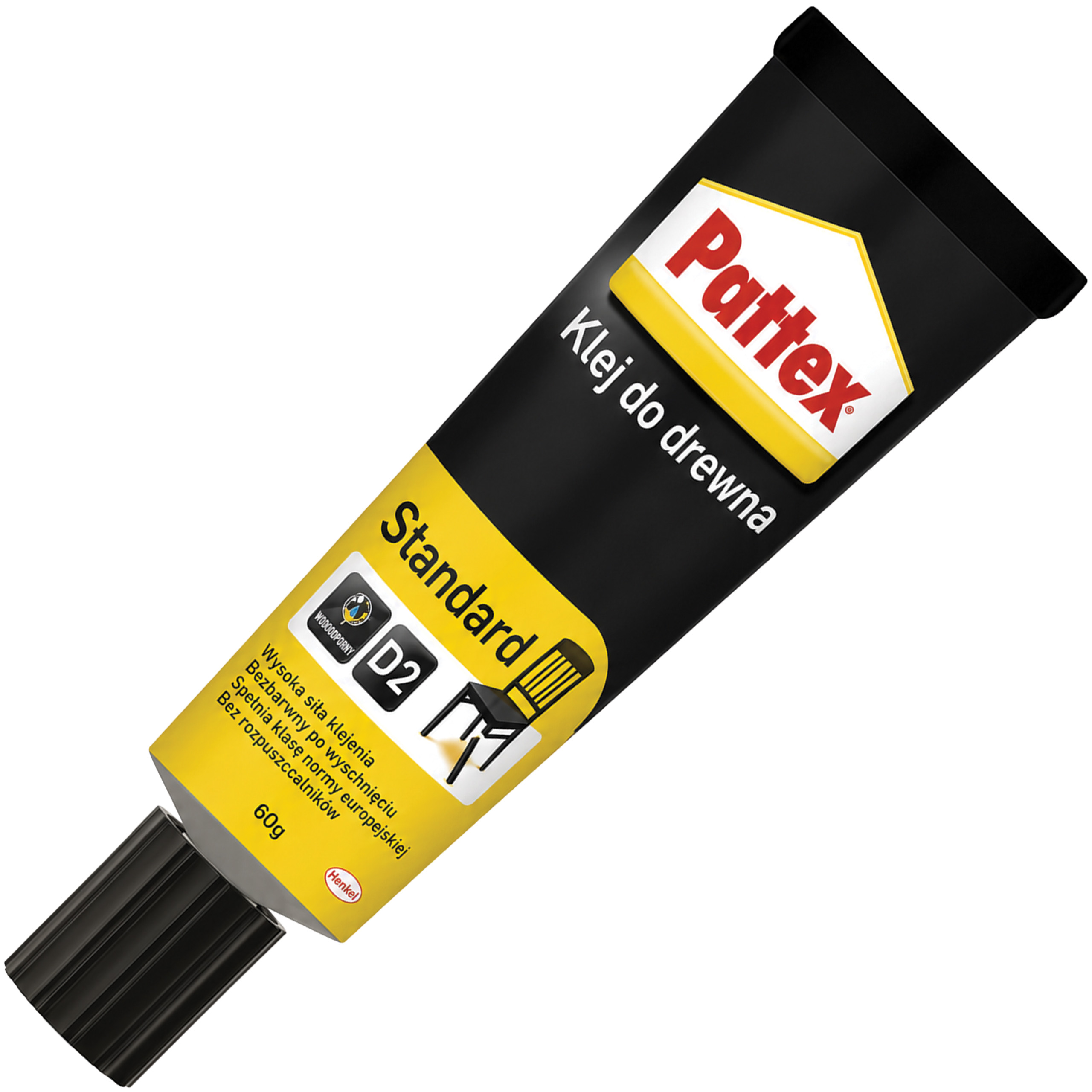 Klej Do Drewna Mebli Pattex Standard D2 Super Mocny Biały 60 ml