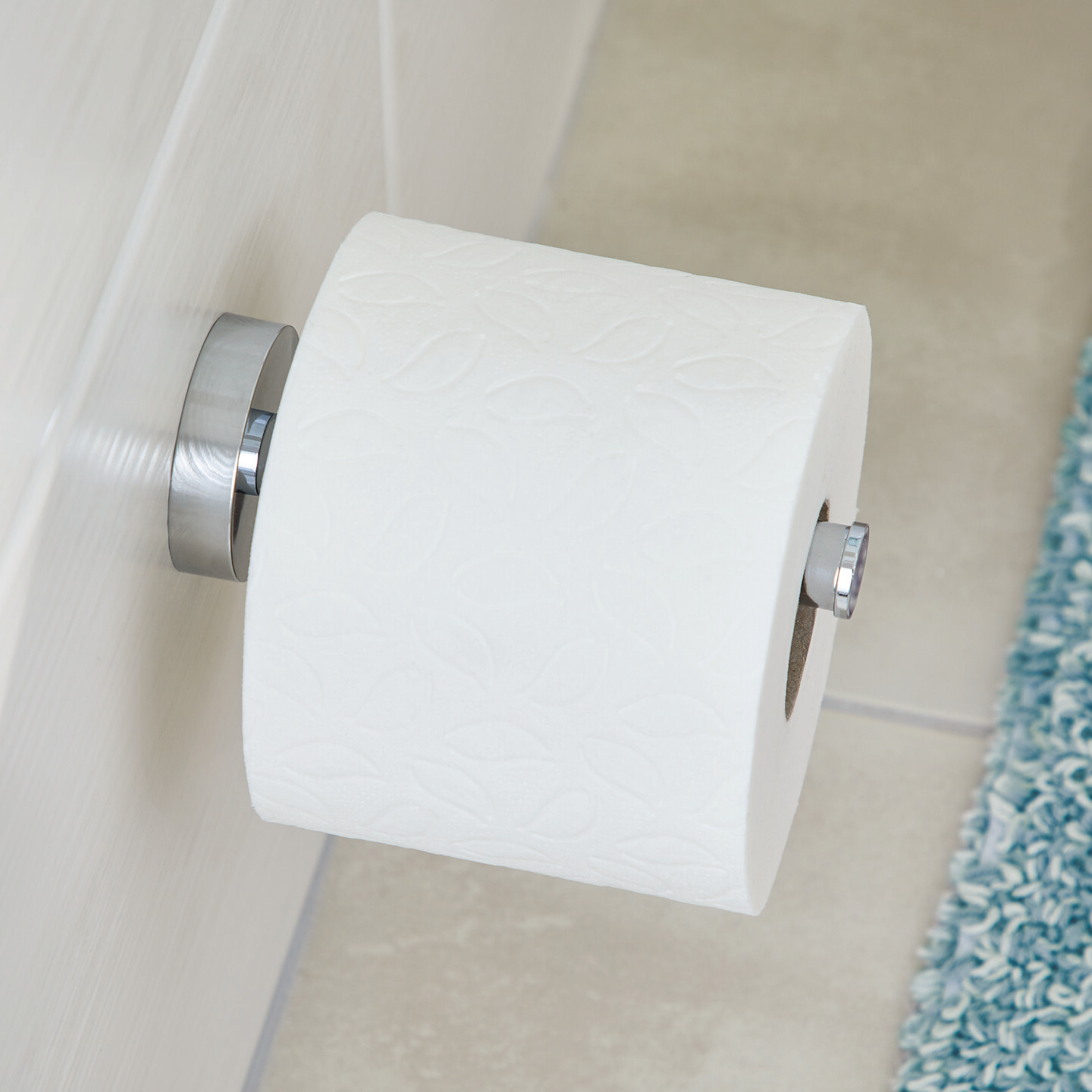 Uchwyt Na Papier Toaletowy Samoprzylepny Tesa SMOOZ Do Łazienki Metalowy