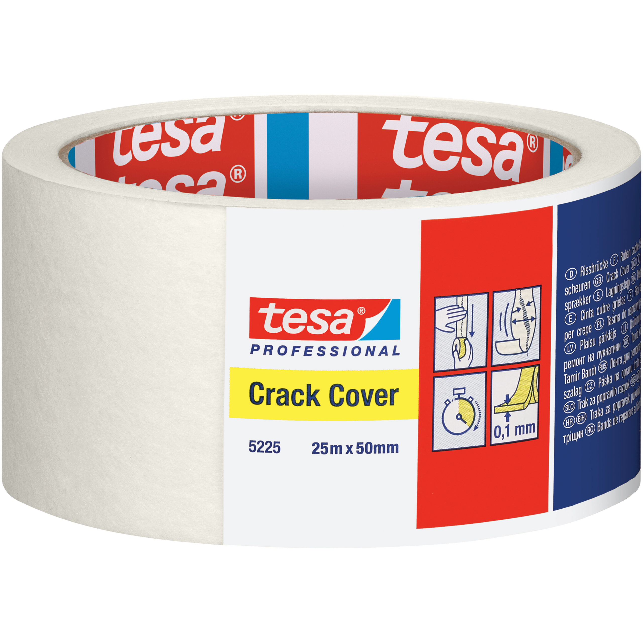 Taśma Malarska Maskująca Tesa Crack Cover Fizelinowa Spoinowa 50 mm x 25 m