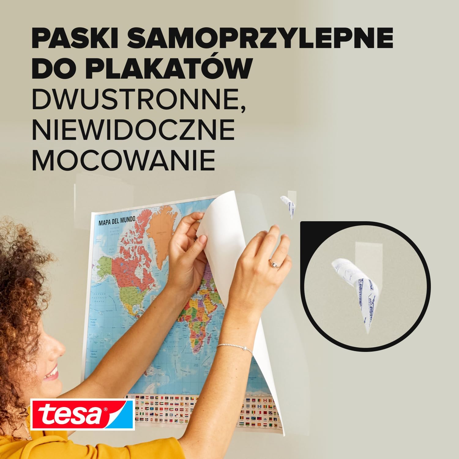 Plastry Klejące Montażowe Tesa Paski Samoprzylepne Do Plakatów 0,2kg 20 szt