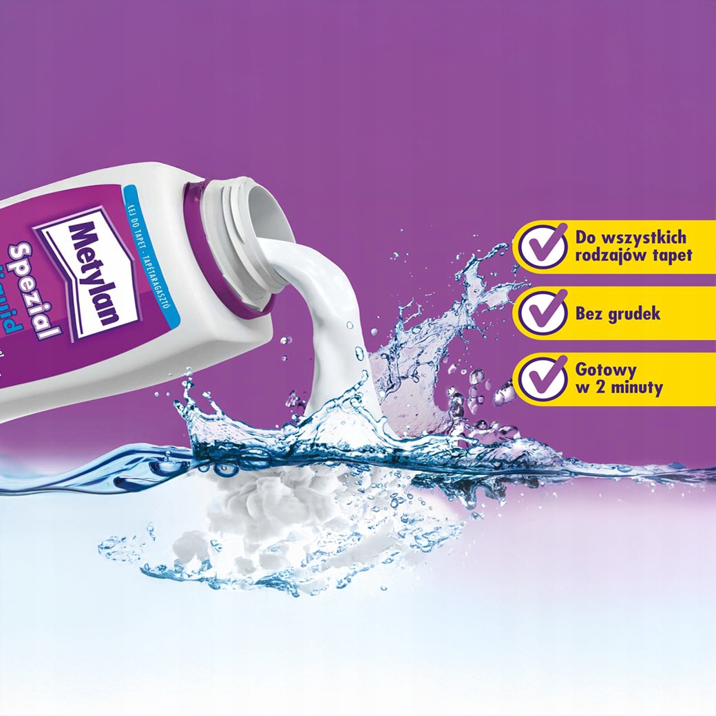 Klej Do Tapet Uniwersalny Metylan Liquid Do Każdego Rodzaju Tapety 500 ml