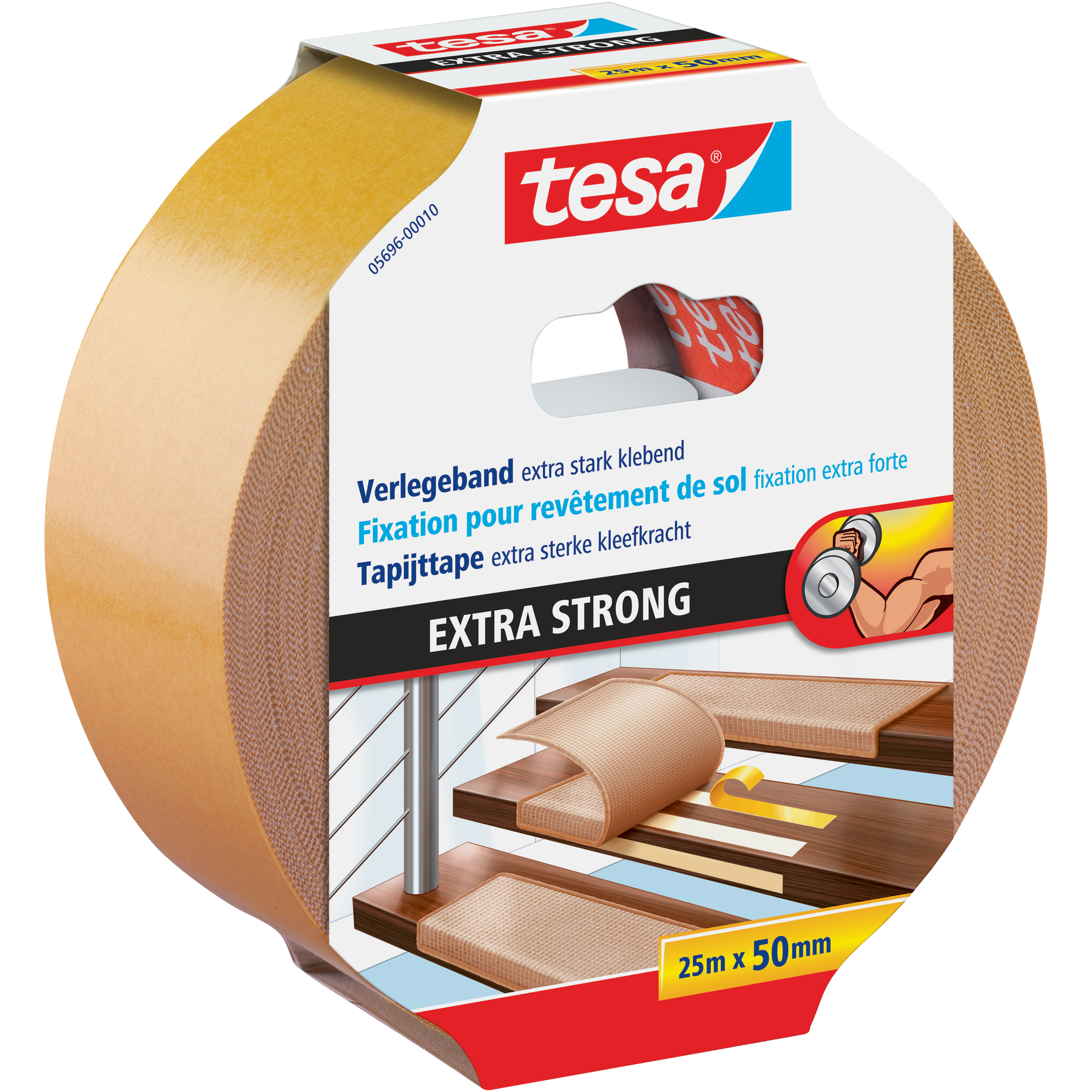 Dwustronna Taśma Montażowa Tesa Do Wykładzin Dywanów 50mm x 25m Mocna
