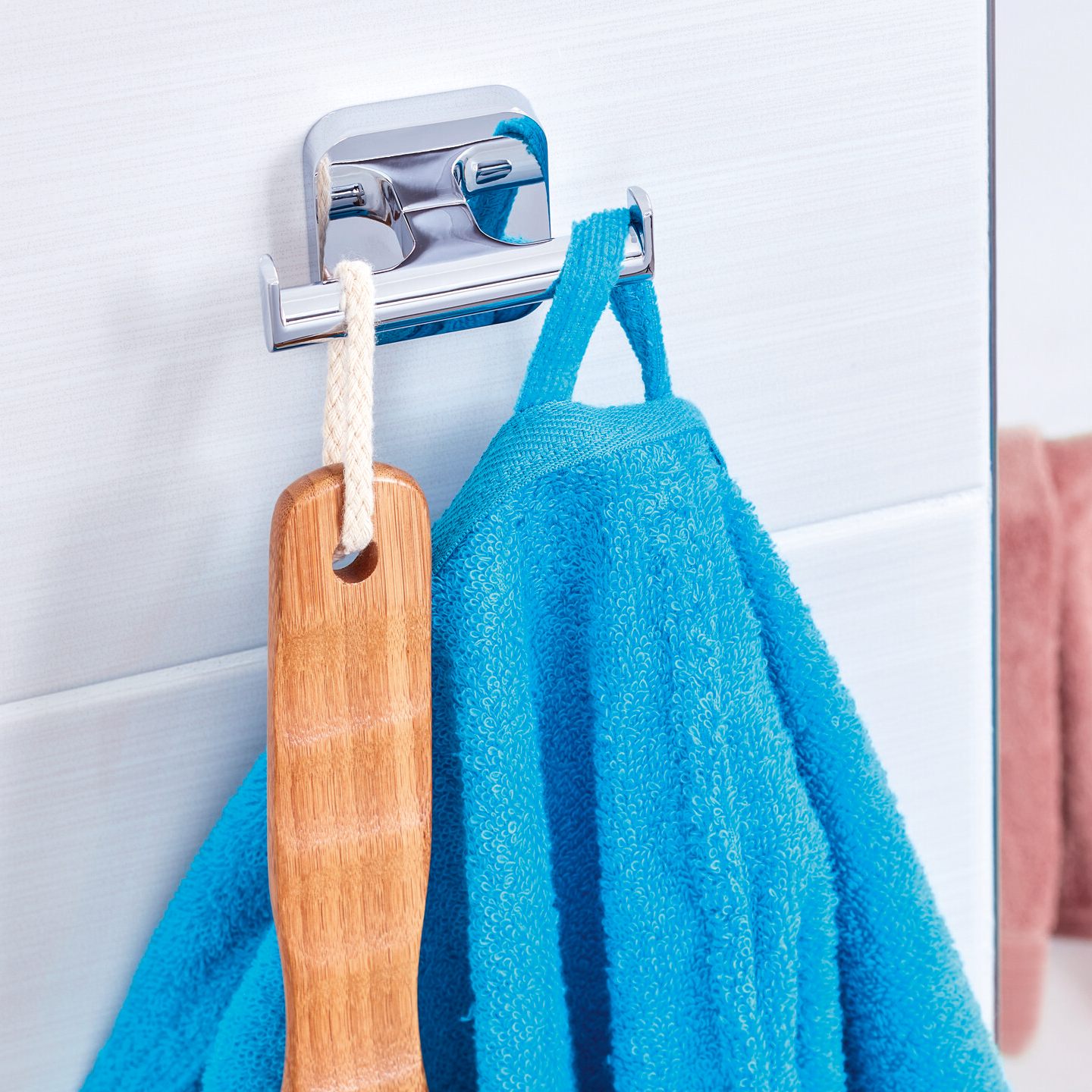 Haczyk Łazienkowy Samoprzylepny Tesa ELEGAANT Wieszak Na Szlafrok Metalowy