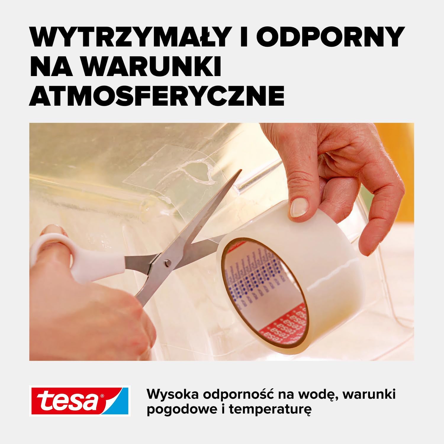 Taśma Naprawcza Samoprzylepna Tesa Wodoodporna 50 mm x 10 m Przezroczysta
