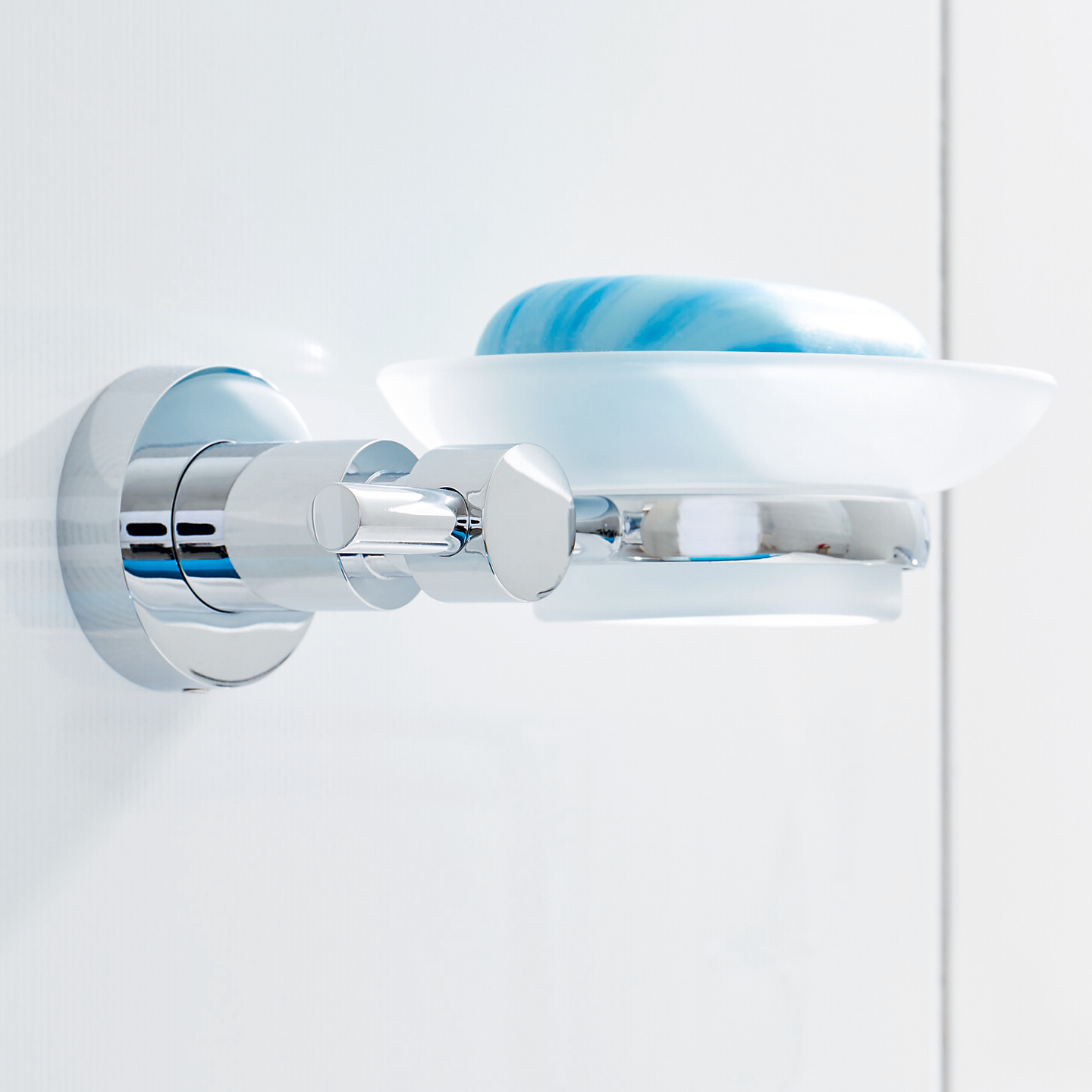 Mydelniczka Łazienkowa Wisząca Tesa LOXX Do Łazienki Chromowana Metalowa