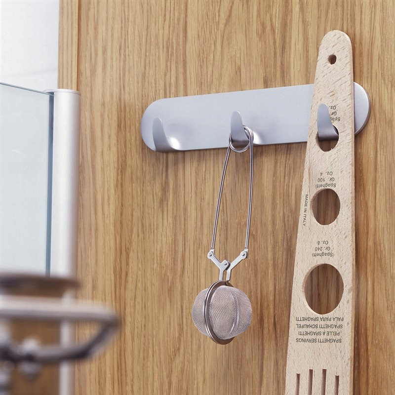 Haczyk Samoprzylepny Tesa POWERSTRIPS Potrójny Srebrny do Wieszania 3 kg