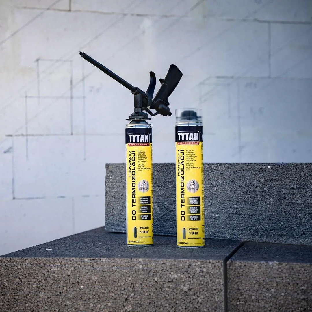 Pianoklej Do Termoizolacji Tytan Klej Poliuretanowy PU Szary 820 ml
