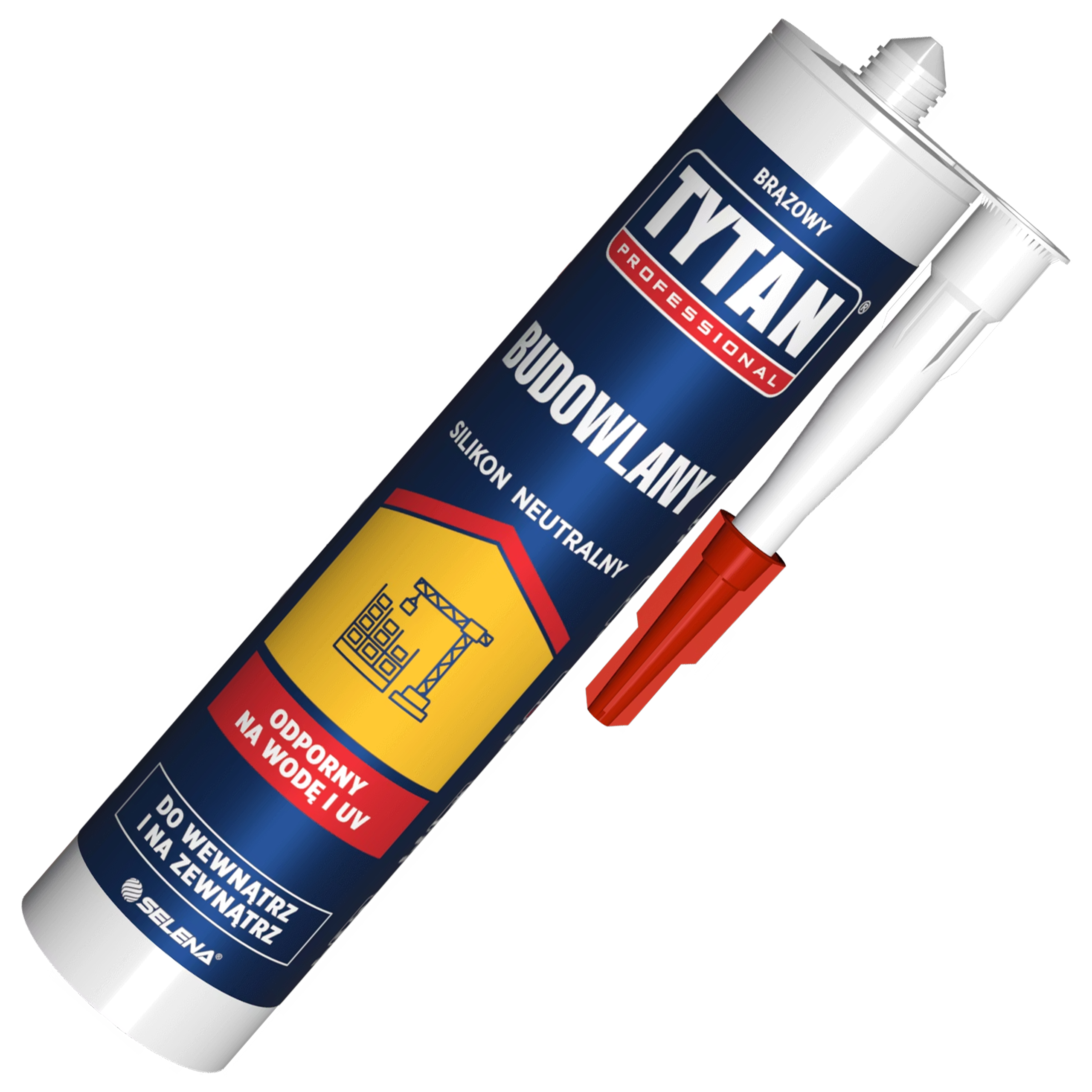 Silikon Budowlany Neutralny Tytan Uniwersalny Uszczelniacz Brązowy 280ml