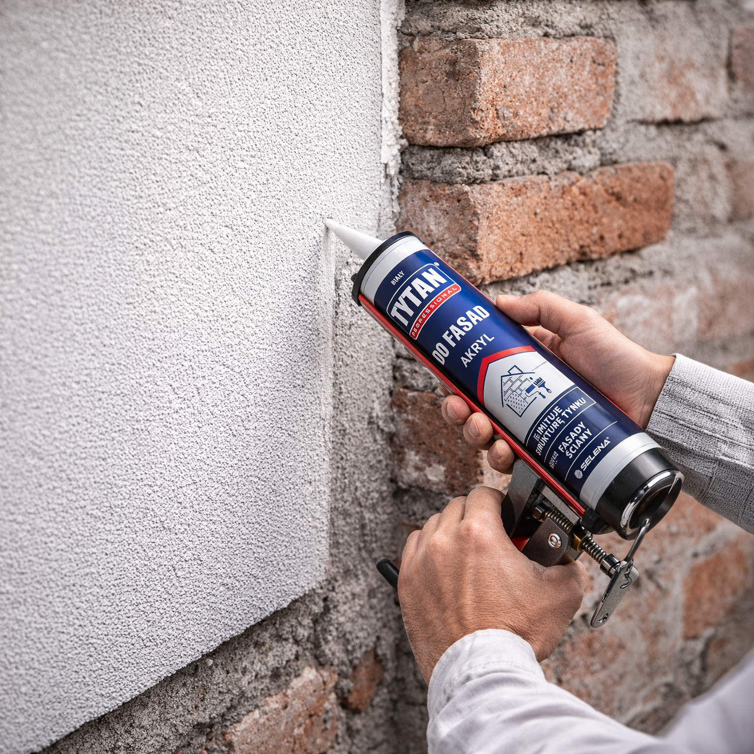 Akryl Do Fasad Tytan Uniwersalny Uszczelniacz Akrylowy Biały 280ml