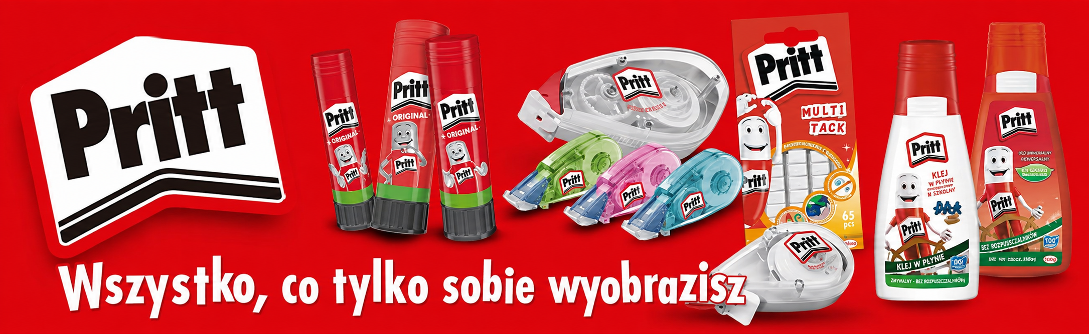 Klej W Sztyfcie Szkolny Biurowy Pritt Mocny Stick Glue Do Papieru 10 g